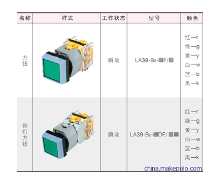 二工LA39(B2)-01(10)CXS按钮开关 供应优势产品图片大全